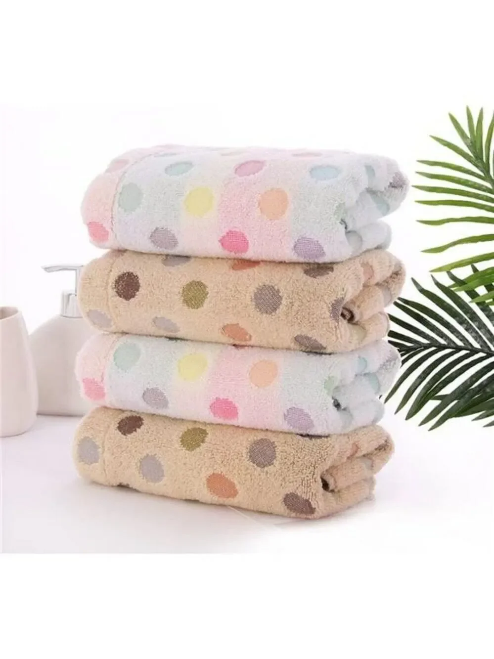 Cotton Hand Towels Set 2 Pack Soft Absorbent Quick Dry Bathroom Kitchen Decorati